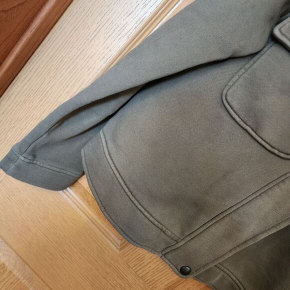 Banana Republic Women’s Olive Green Knit Jacket Zip Up Military Size Small EUC - Picture 5 of 14